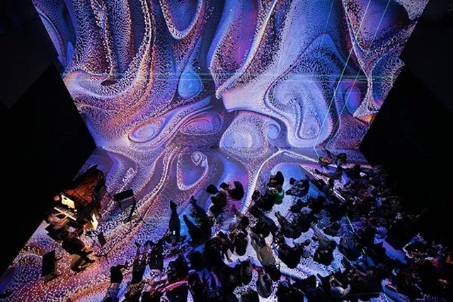 新媒体艺术作品"行星边际 data gate"